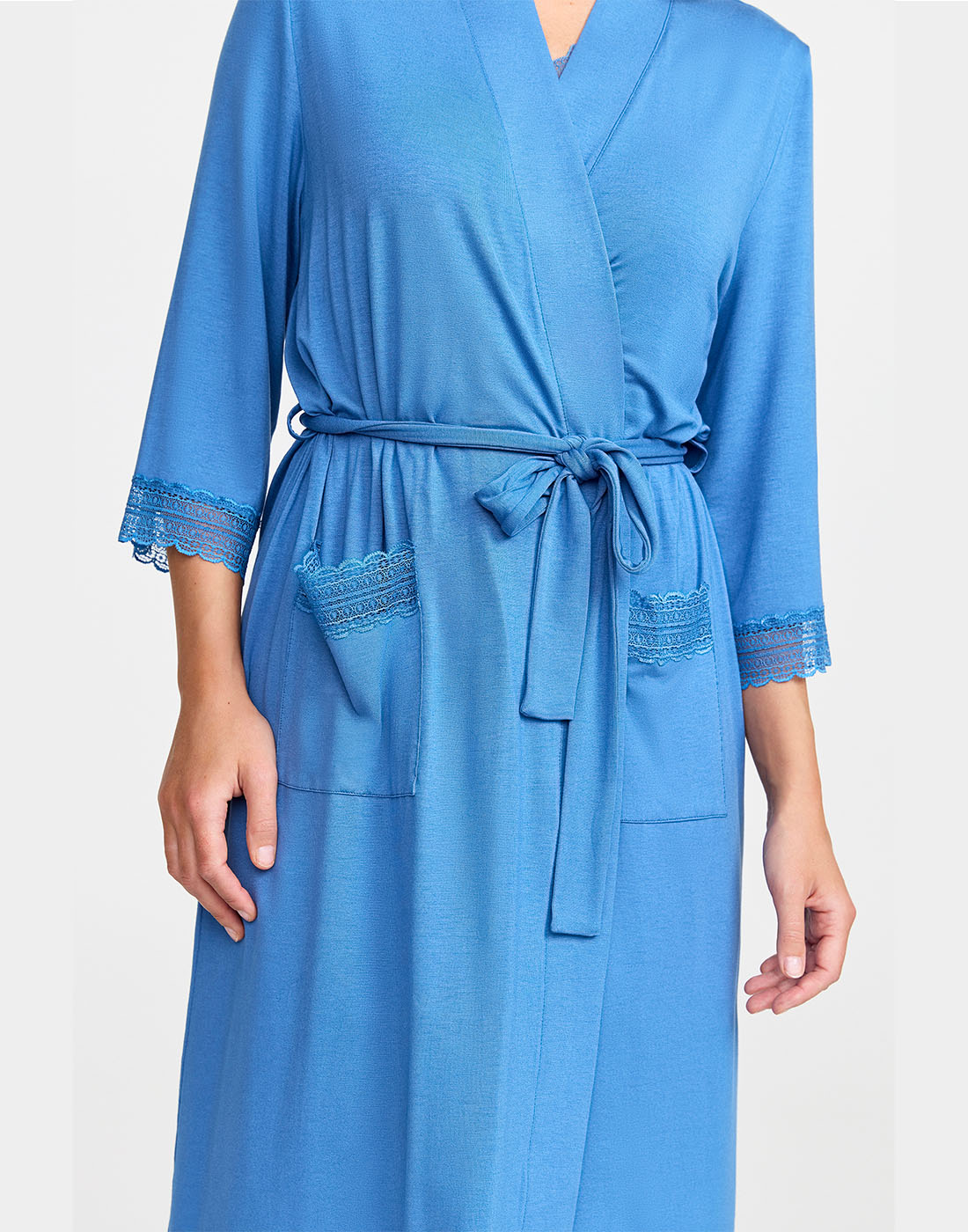 Damella morgenkåpe blue