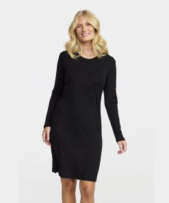 Damella victoria nattkjole merinoull black