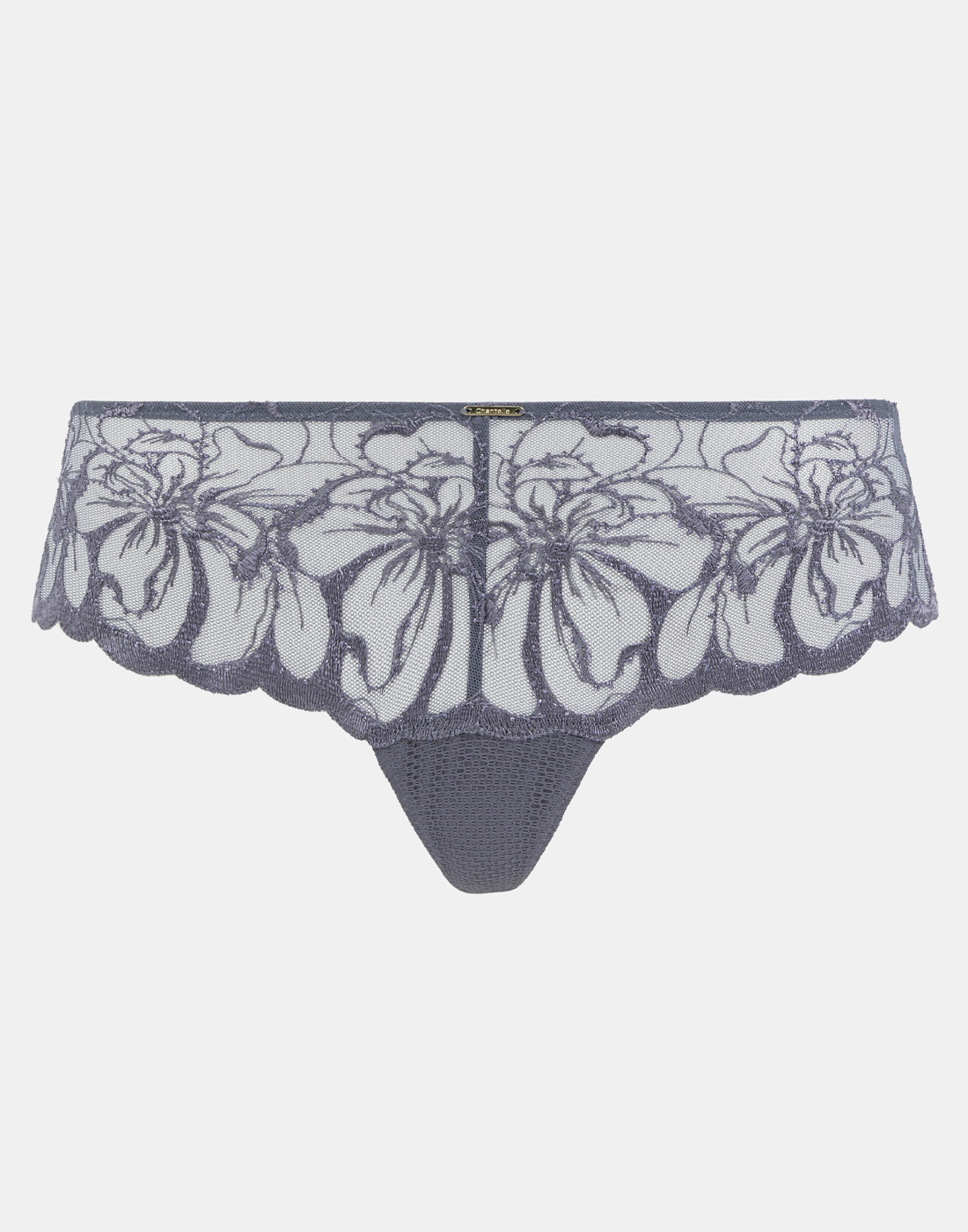 chantelle fleurs shorty hipsterstring grey