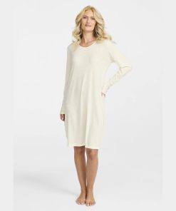 Damella victoria nattkjole merinoull ivory