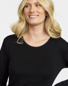 Damella victoria nattkjole merinoull black