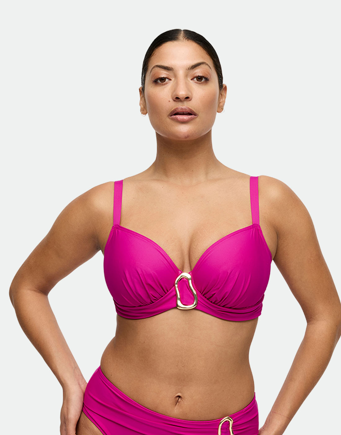 Prima donna swim uvita uvattert bikinitopp deep magenta