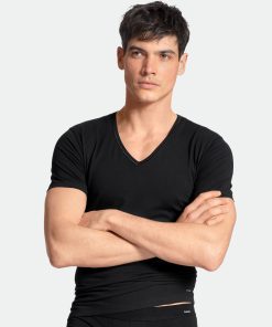 Calida cotton code t-skjorte svart