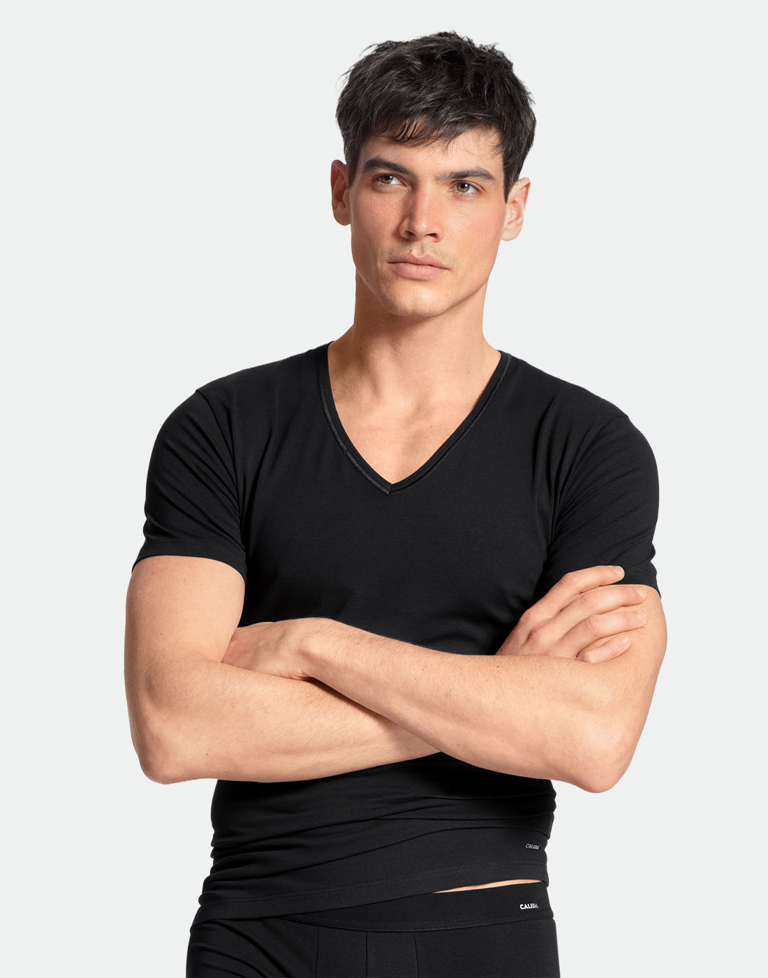 Calida cotton code t-skjorte svart