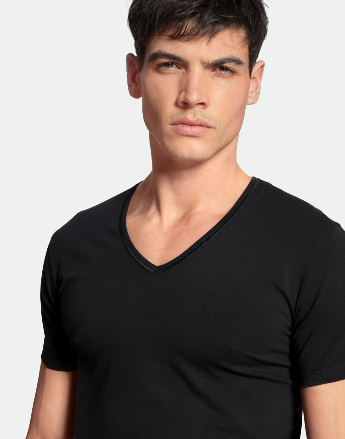 Calida cotton code t-skjorte svart