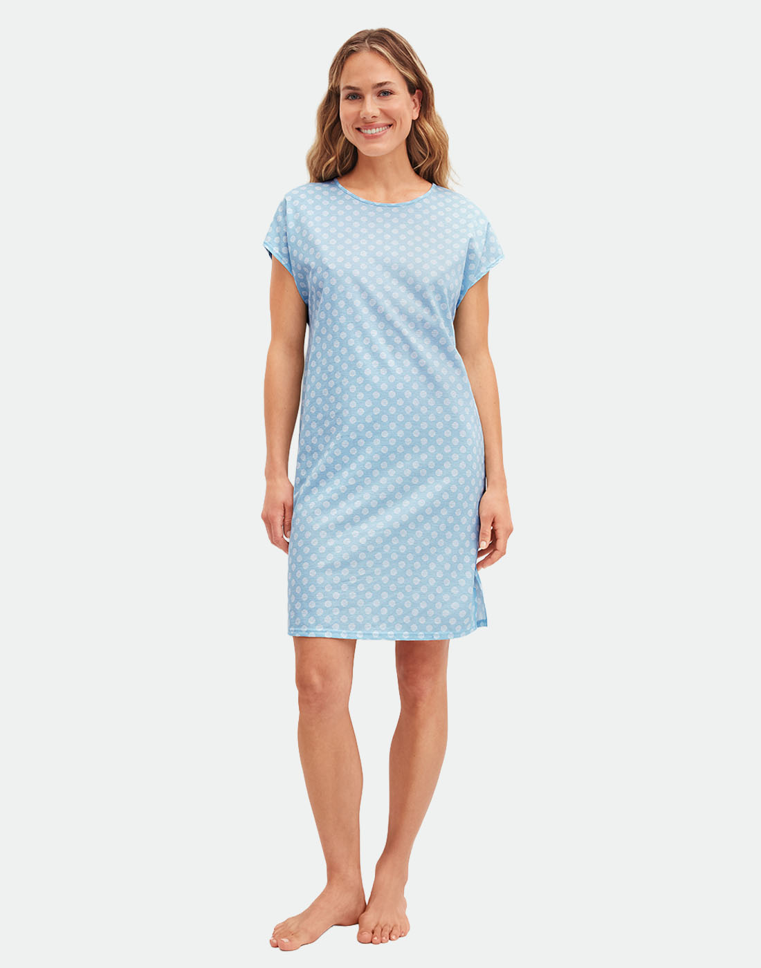 Calida Lovely nights nattkjole cascade blue