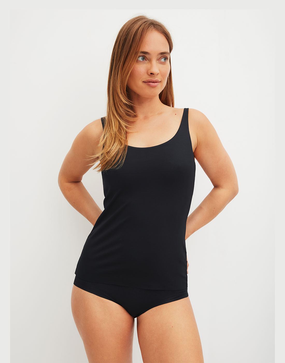 Calida natural skin tank top black