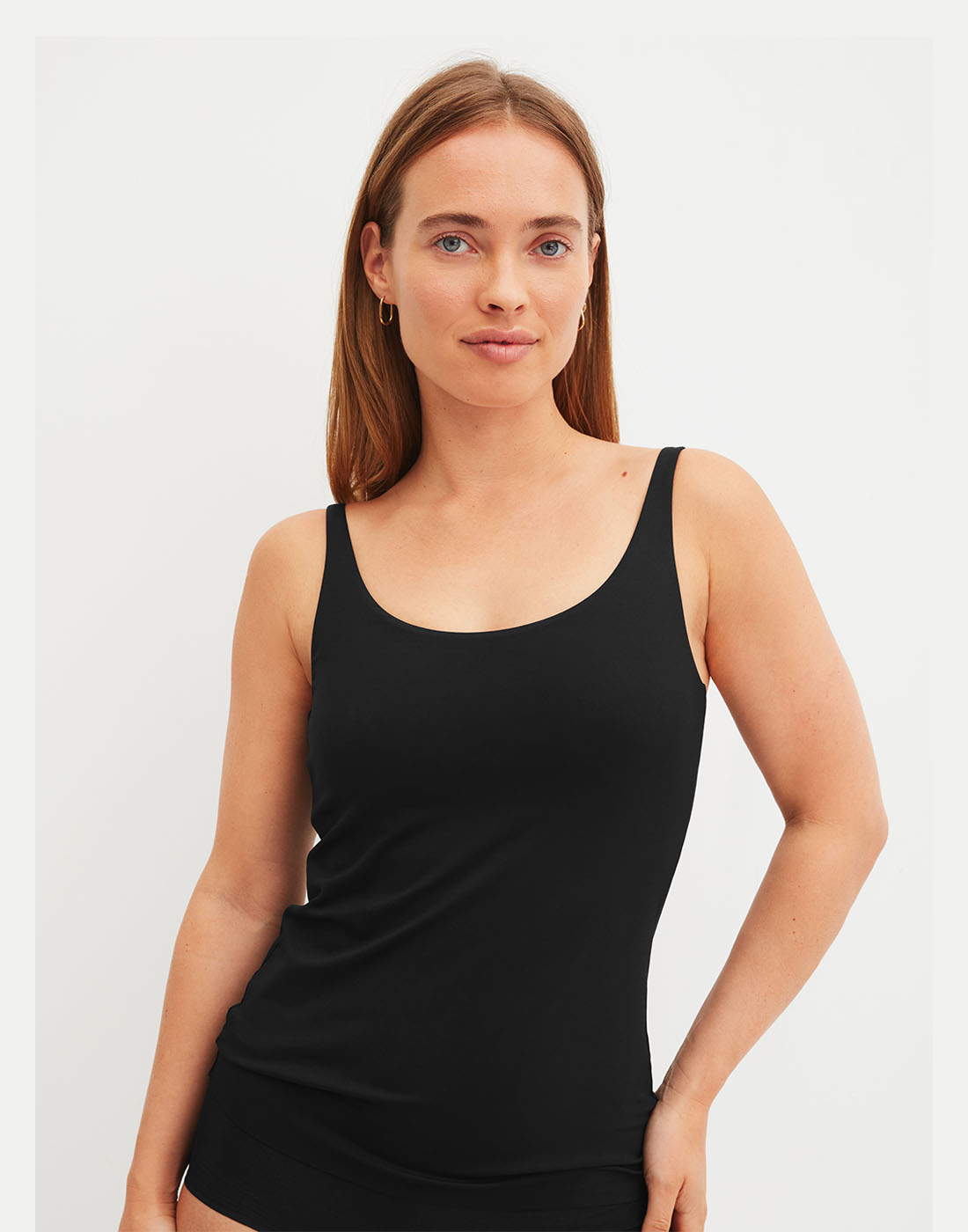 Calida natural skin tank top black