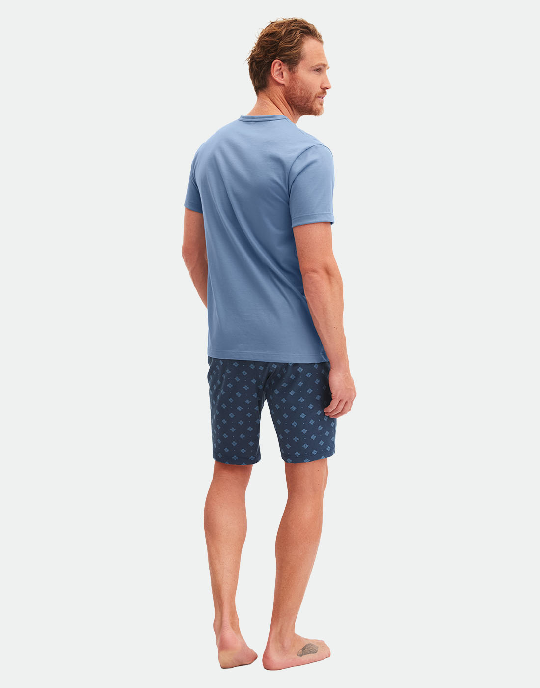Calida relax imprint pysj med shorts coronet blue