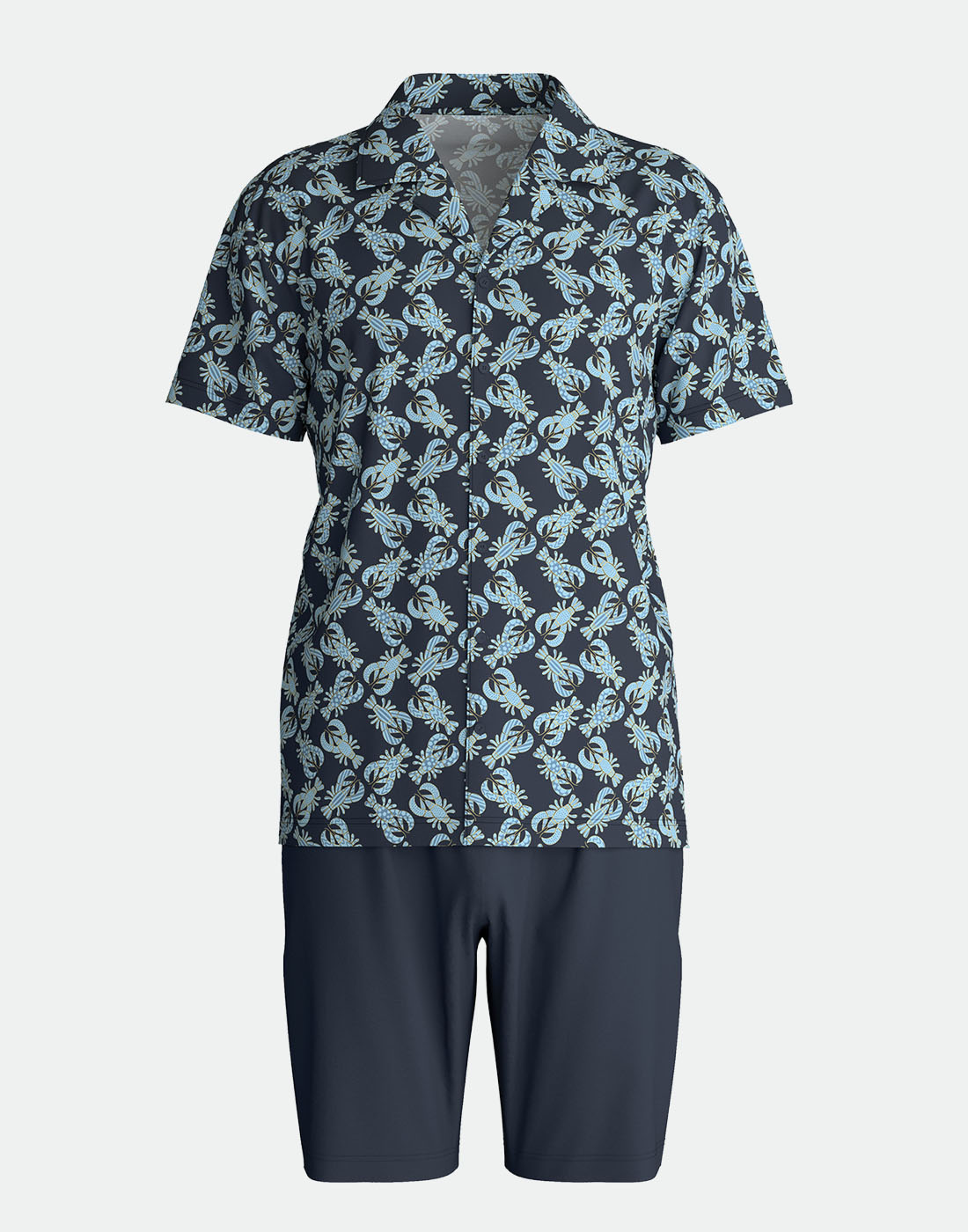 Calida relax imprint pysj med shorts dark sapphire