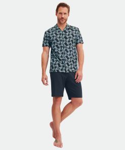 Calida relax imprint pysj med shorts dark sapphire