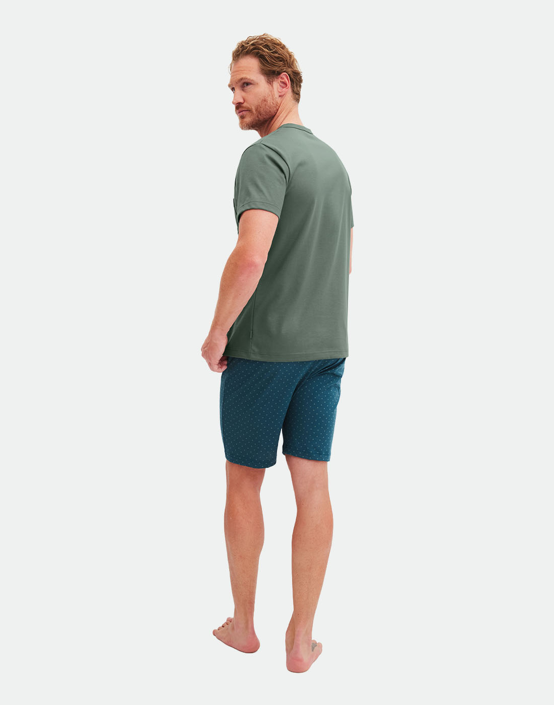 Calida relax imprint pysj med shorts laurel green