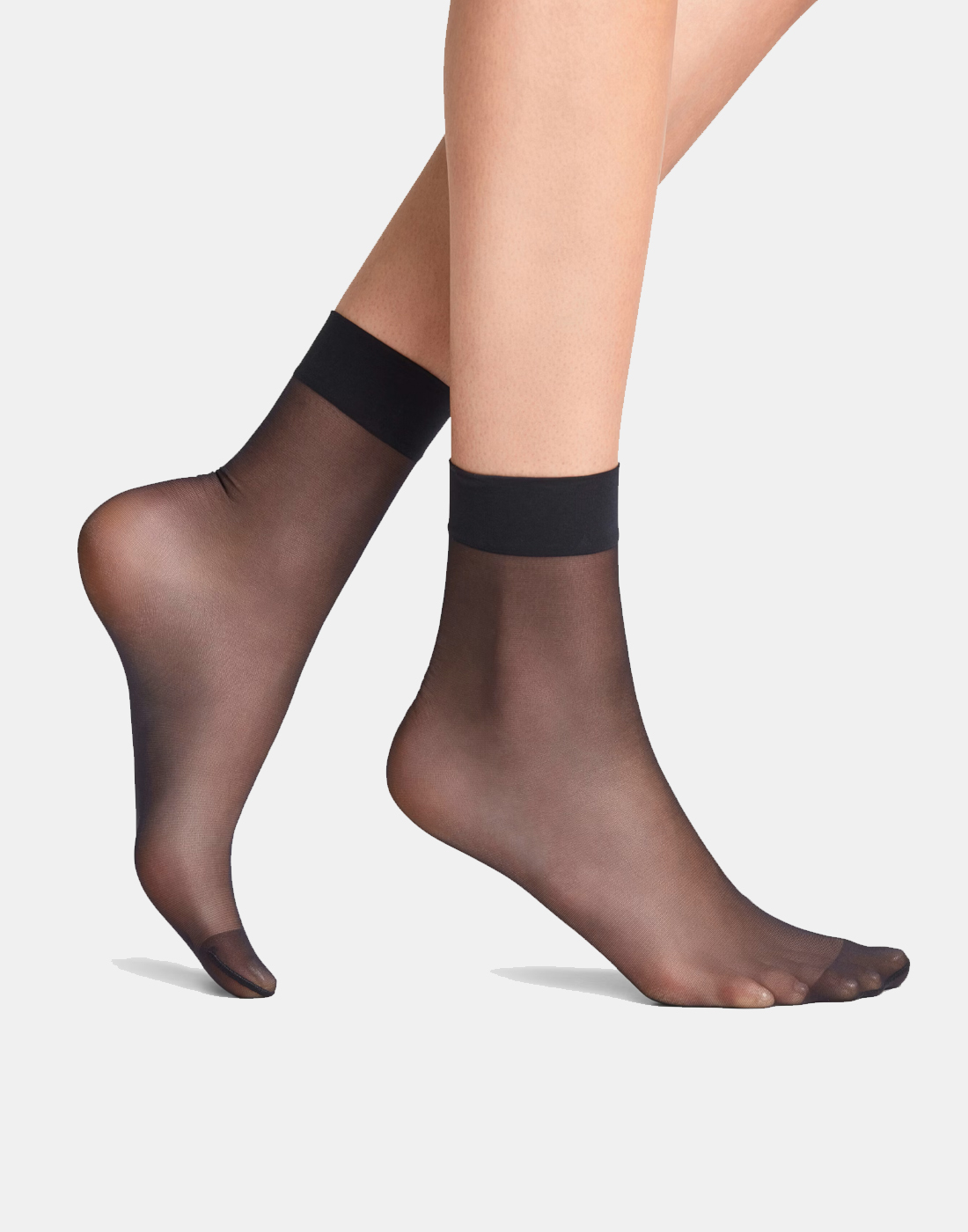 falke seidenglatt ankelsokk nylon blå