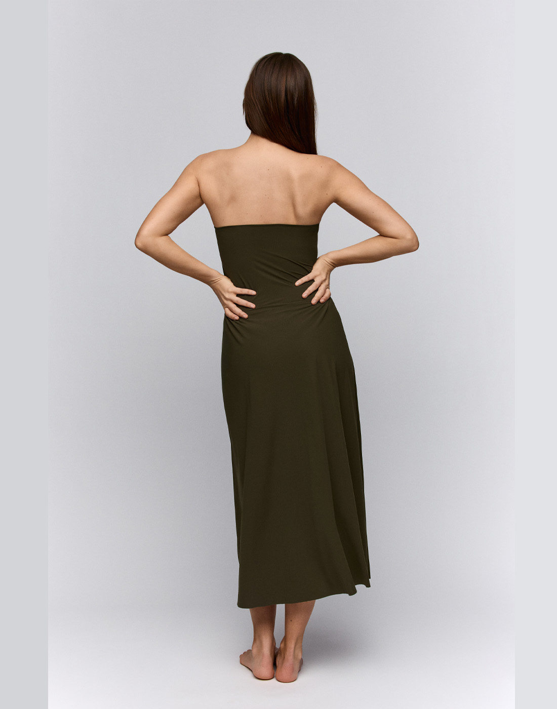 sarda lita strandkjole olive green