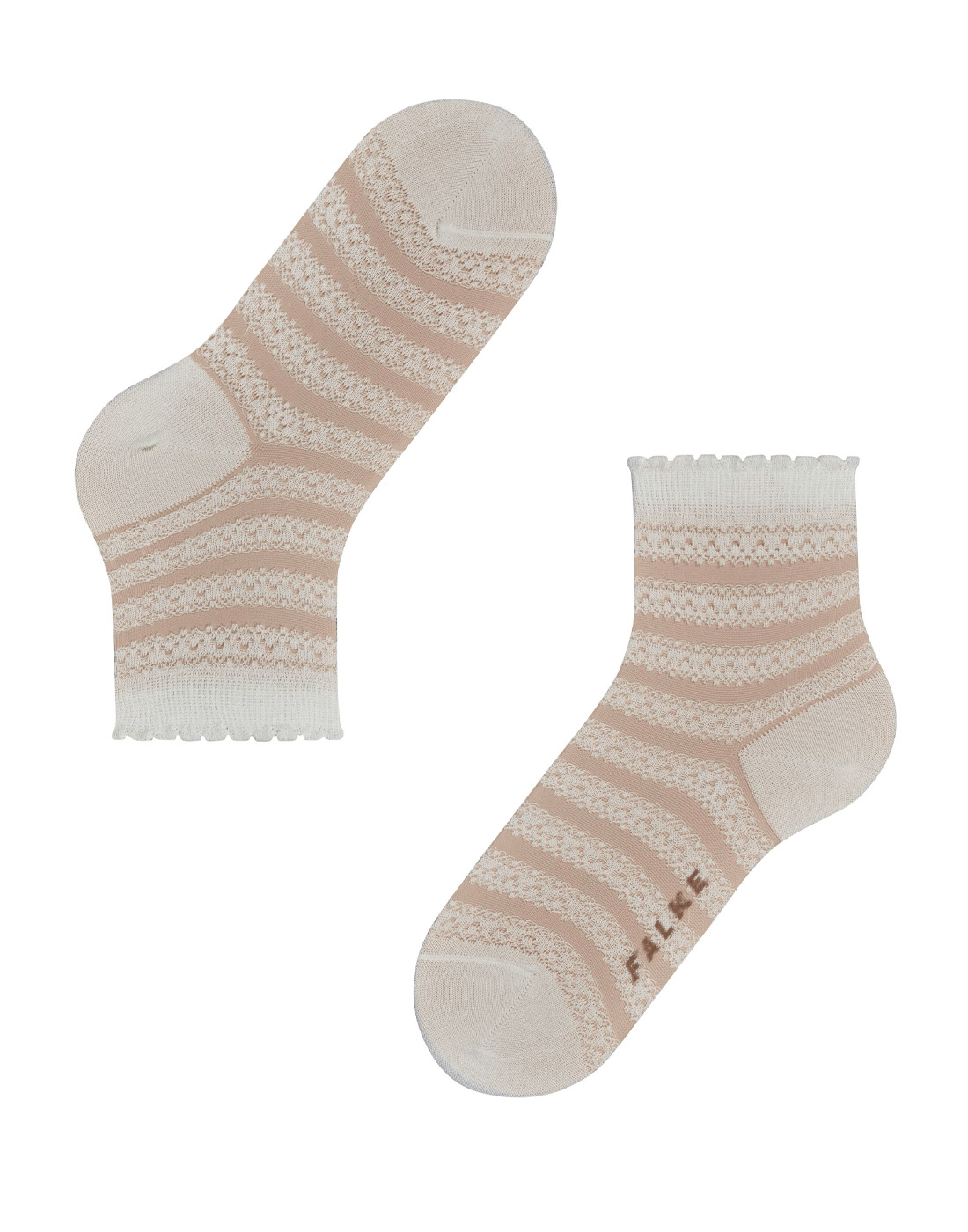 falke lace blondesokk hvit