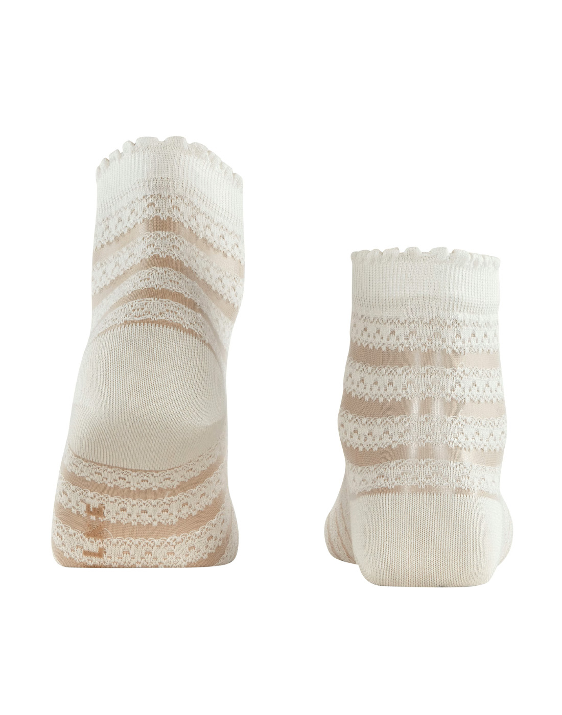 falke lace blondesokk hvit