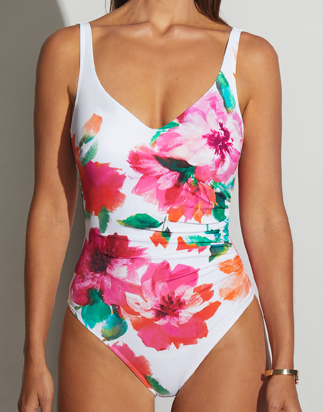 roidal alma badedrakt pink flowers