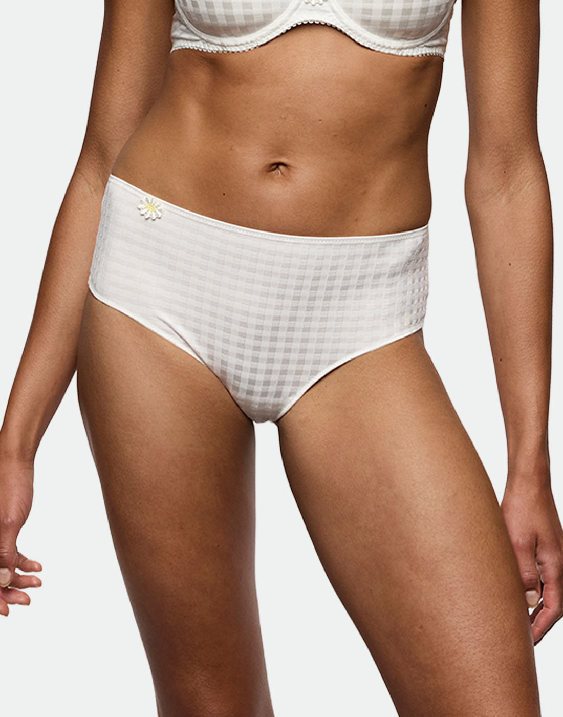 Marie jo avero høy truse ivory petal