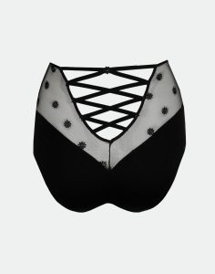 Marie jo daisy høy truse med snøring svart1 Marie jo daisy høy truse med snøring svart