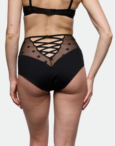 Marie jo daisy høy truse med snøring svart4