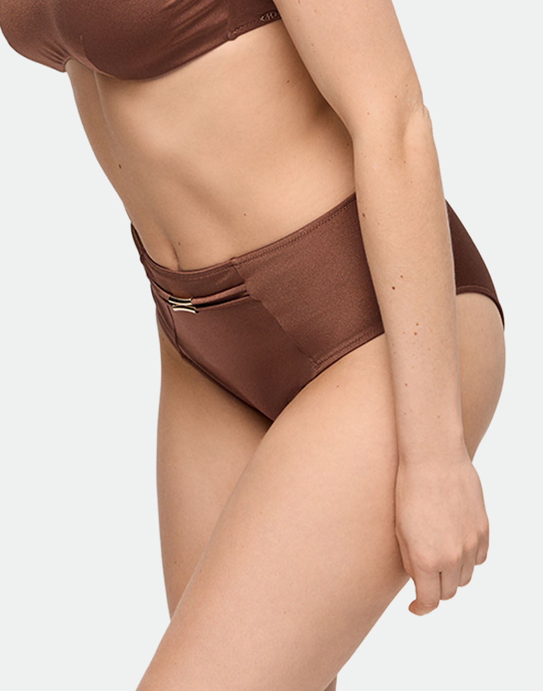 Marie jo swim hello sunset høy bikinitruse sepia