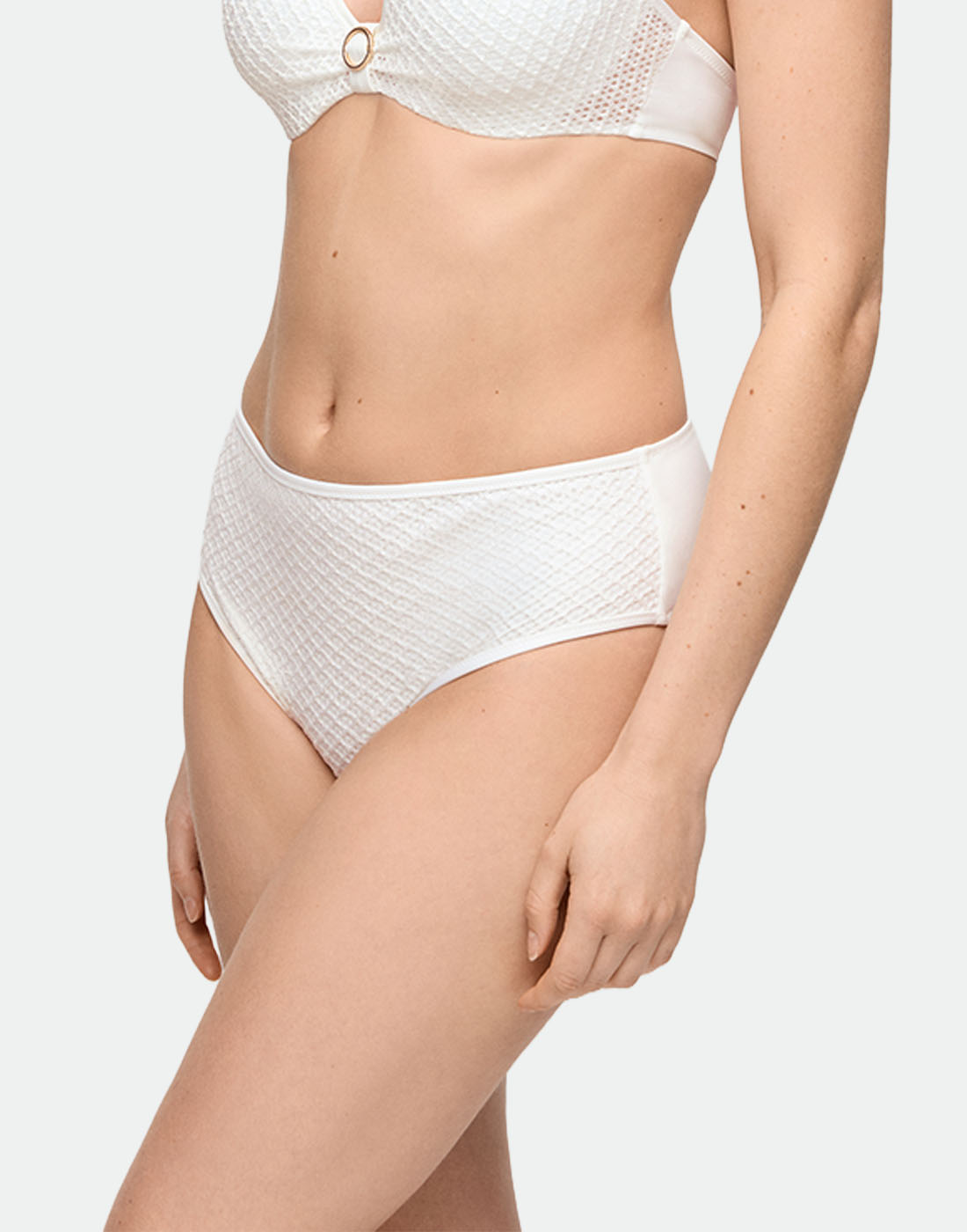 Marie jo swim taleah høy bikinitruse elfin white2 Marie jo swim taleah høy bikinitruse elfin white