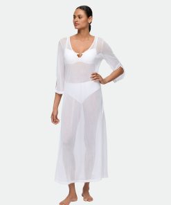 Marie jo swim taleah kaftan elfin white