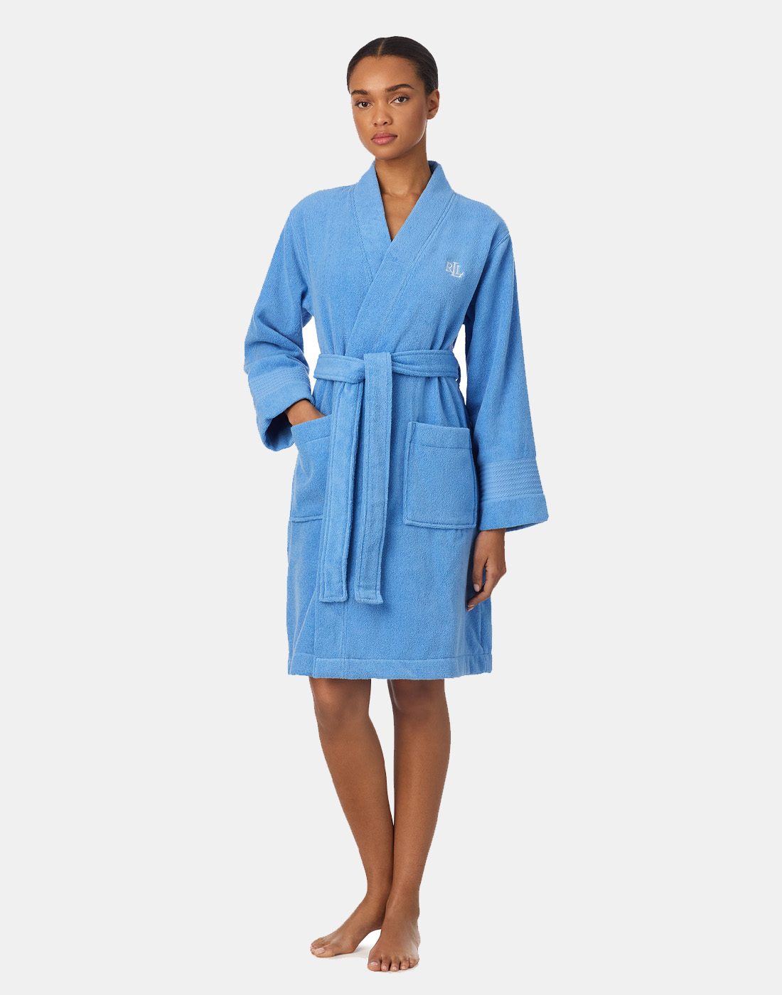 ralph lauren badekåpe blå