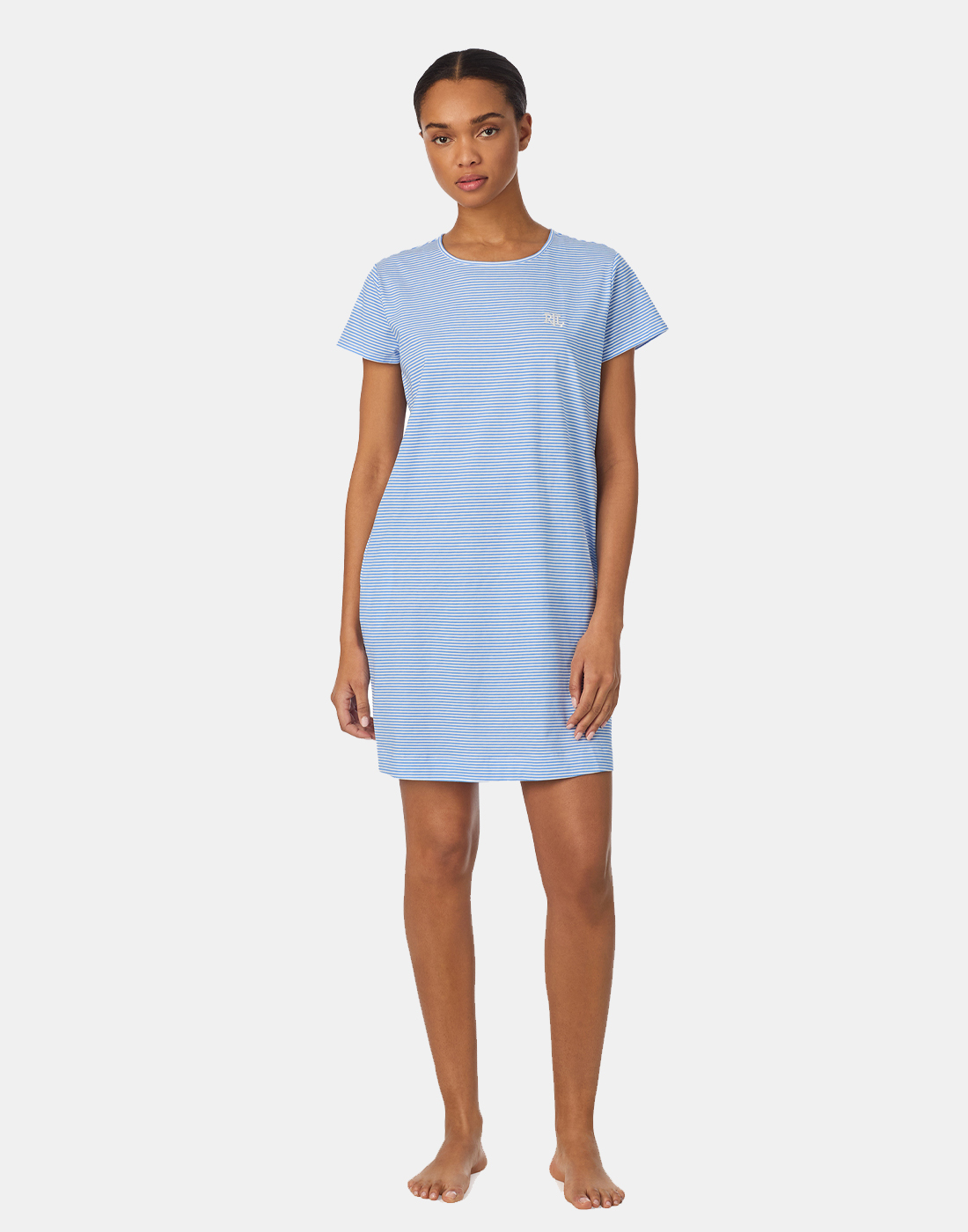 lauren ralph lauren nattkjole blue stripes