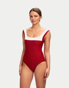 paula swordfish badedrakt rød2 paula swordfish badedrakt horizon rød