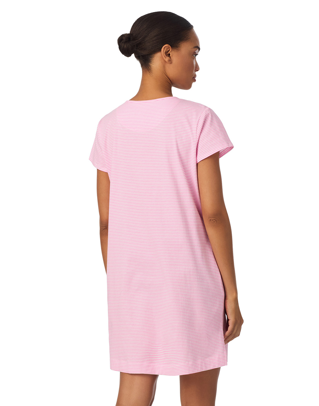 ralph lauren nattkjole rosa hvite striper