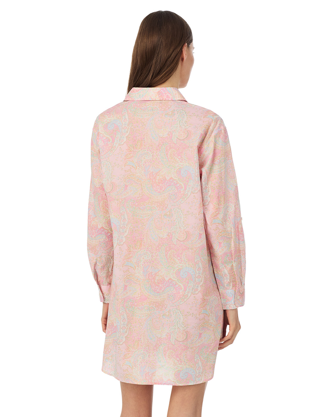 ralph lauren nattskjorte rosa mønster