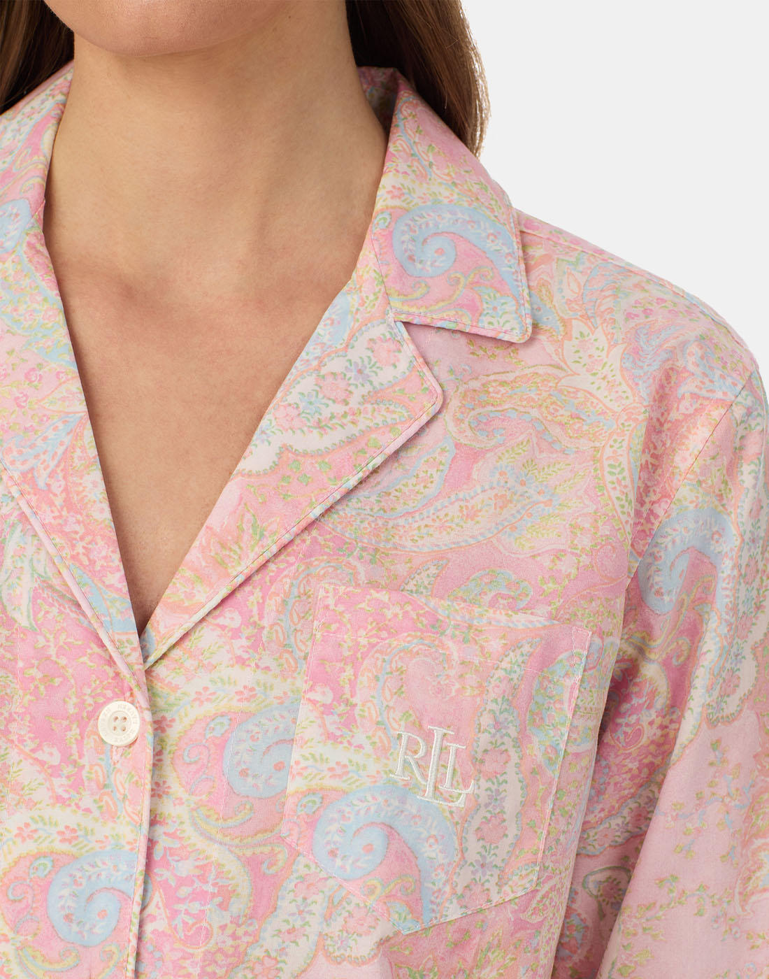 ralph lauren pysjamas rosa mønster