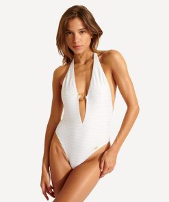 banana moon caititu badedrakt hvit halterneck